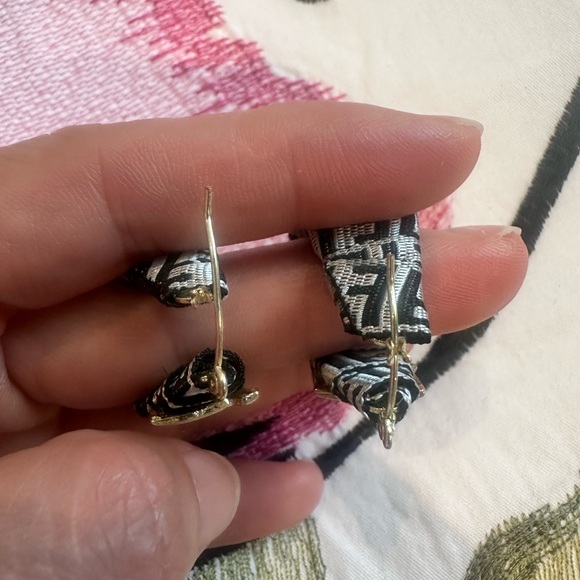 NWOT F logo earrings (free shipping) - Picture 5 of 5